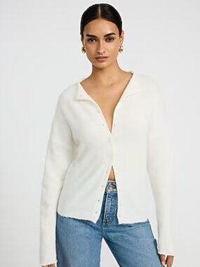 Essential Roll-Neck Cardigan - Express